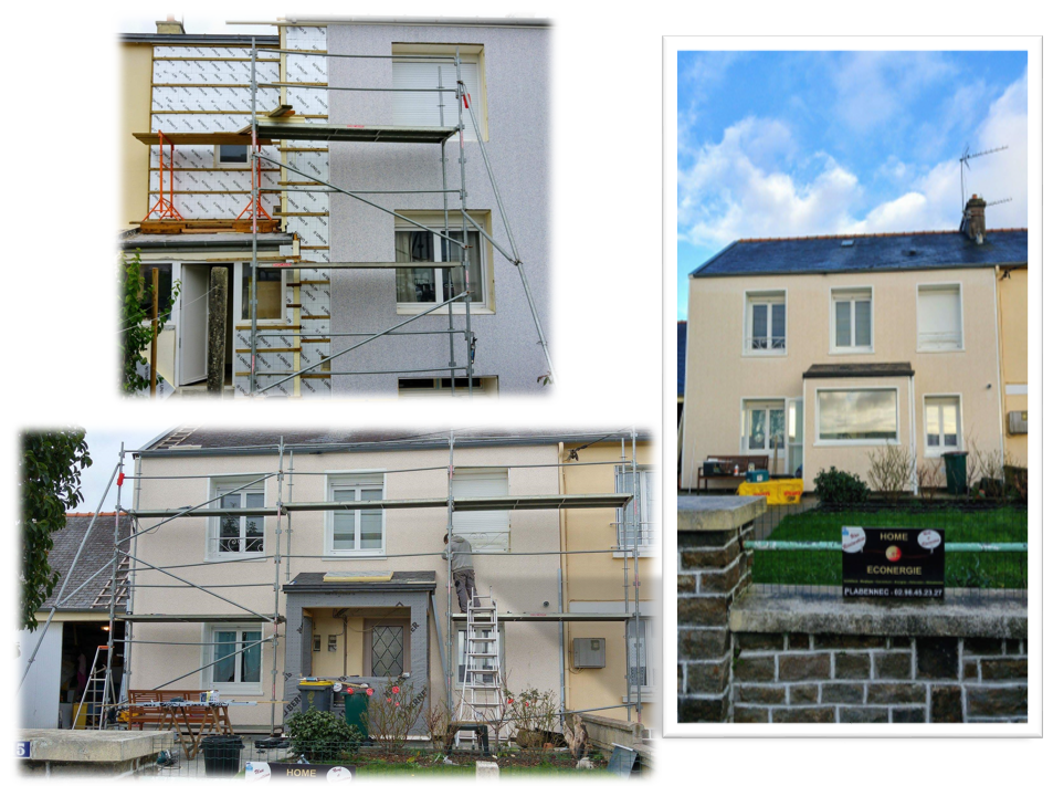 Rénovation d'un enduit de maison à brest Rénovation d'un enduit de maison à brest