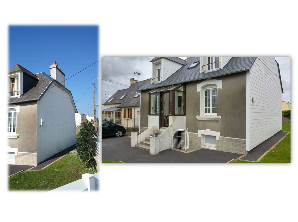 Rénovation d'une façade de maison en finistère Rénovation d'une façade de maison en finistère