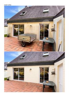 Avant/après d'un futur chantier